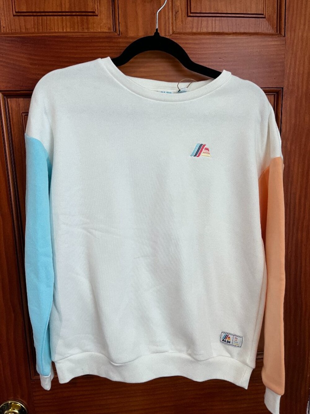 ALDI Crewneck Sweatshirt Color Block